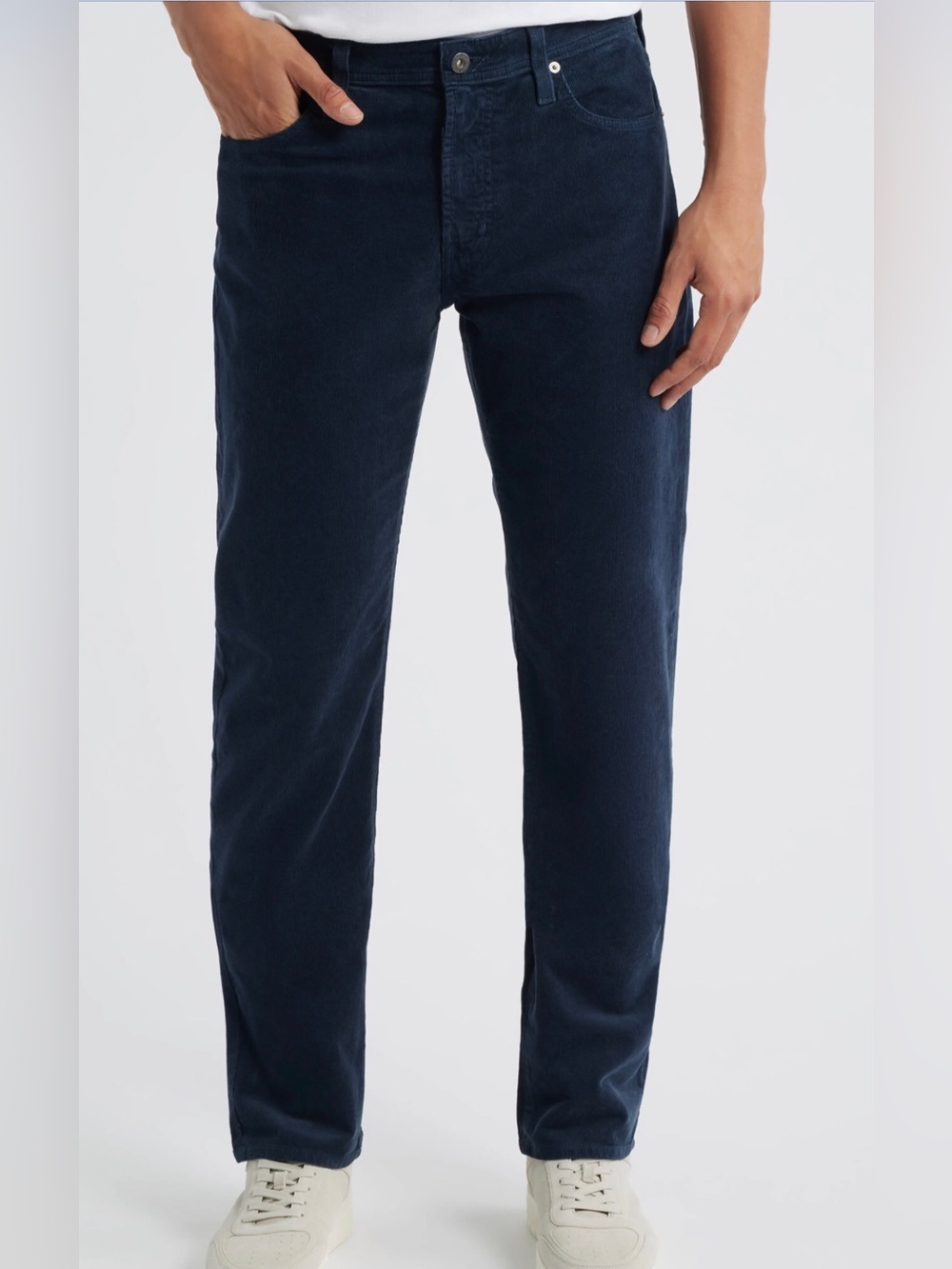 Ag Adriano Goldschmied Men's Dark Navy Corduroy Jeans 29x30